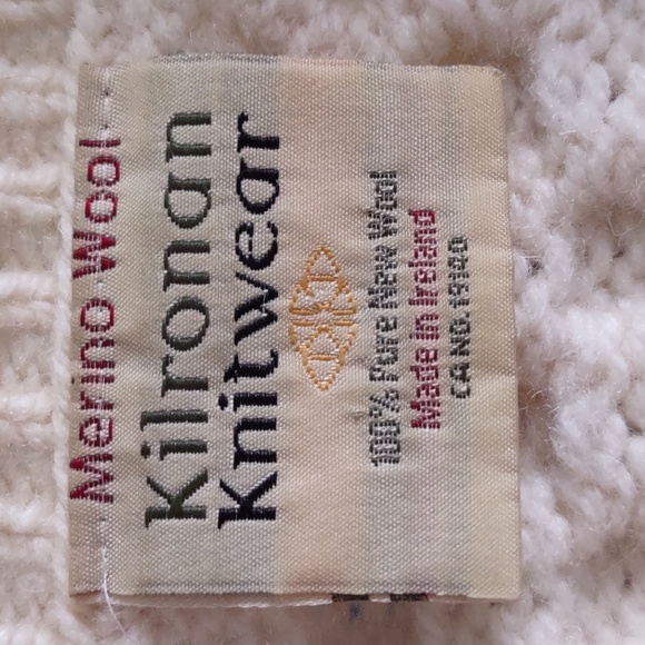 Kilronan Knitwear Medium Fisherman Knit Button Front Sweater - Picture 4 of 16